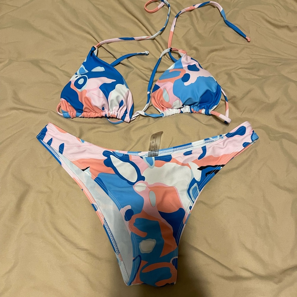 SHEIN marble bikini